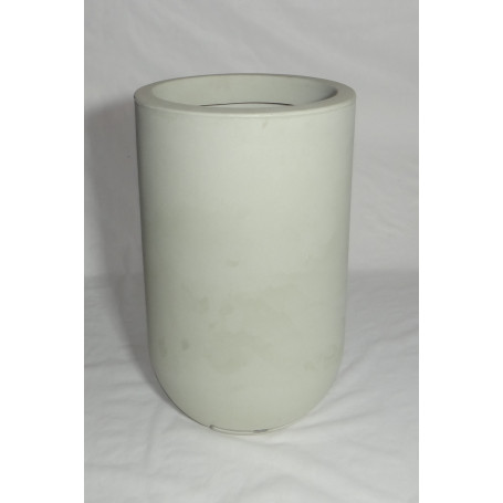 VASO DECÔ 40X63CM ANTIQUE BRANCO - COM PRATINHO EMBUTIDO