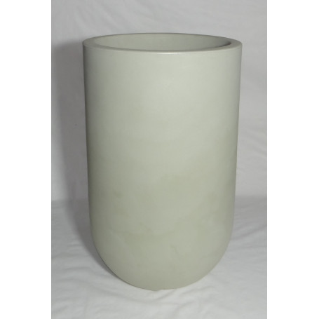 VASO DECÔ 50X80CM ANTIQUE BRANCO - COM PRATINHO EMBUTIDO