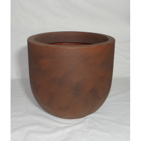 VASO DECÔ 40X35CM ANTIQUE RUSTY - COM PRATINHO EMBUTIDO