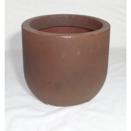 VASO DECÔ 50X45CM ANTIQUE RUSTY - COM PRATINHO EMBUTIDO