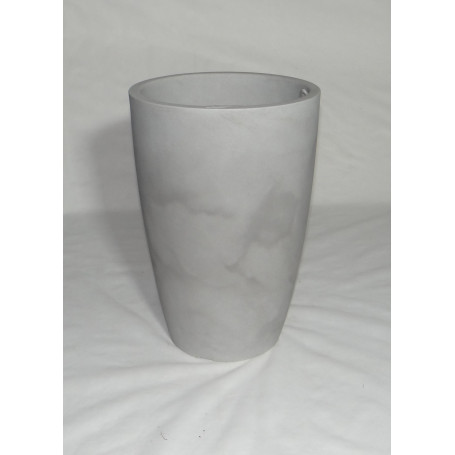 VASO LISO CÔNICO 30 CIMENTO QUEIMADO