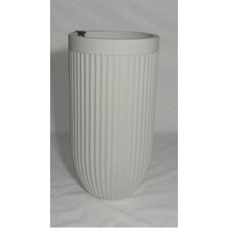 VASO ATENAS CILINDRO 33 OFF-WHITE