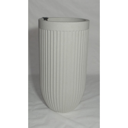 VASO ATENAS CILINDRO 33 OFF-WHITE