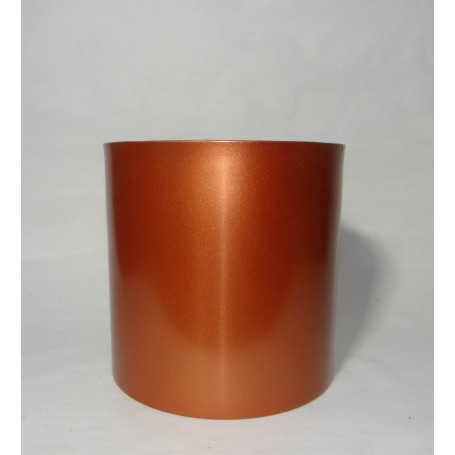 CACHEPOT ALUMINIO 20x20cm COBRE