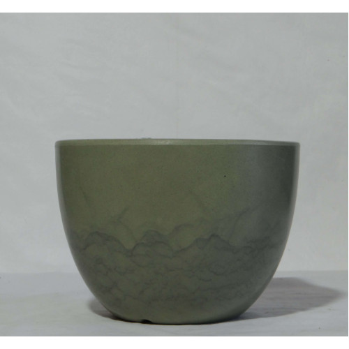 VASO PEROLA OVAL BAIXO P 23cm CAMURÇA