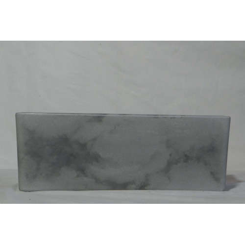 JARDINEIRA PRISMA M 66x24cm CIMENTO JARDINEIRA PRISMA M 66x24cm CIMENTO