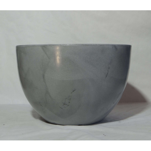 VASO PEROLA OVAL BAIXO G 40cm CIMENTO