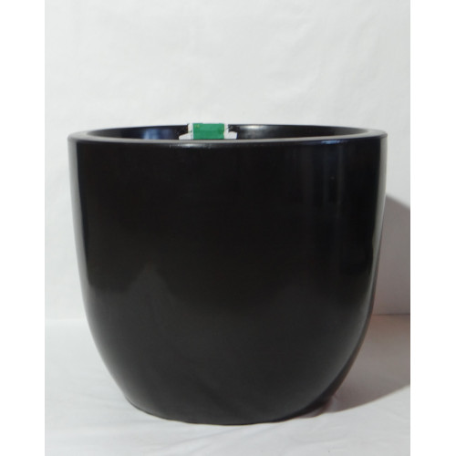 VASO PEROLA REDONDO M 33cm PRETO