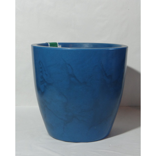 VASO PEROLA OVAL M 48cm AZUL PISCINA