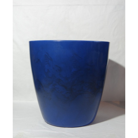 VASO PEROLA OVAL G 62cm AZUL ROYAL