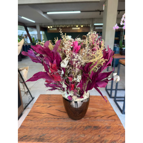 ARRANJO DESIDRATADO M ROSA+VASO GENOA OURO