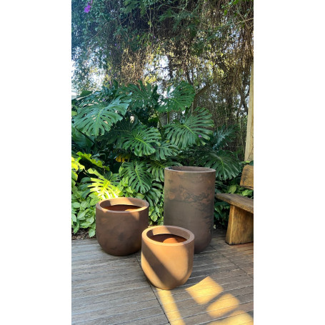 KIT DECORATIVO 3 VASOS DECO RUSTY