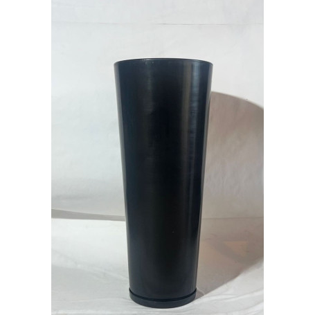 VASO PEROLA CILINDRO M PRETO