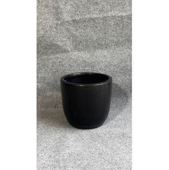 VASO PEROLA REDONDO P 28cm PRETO