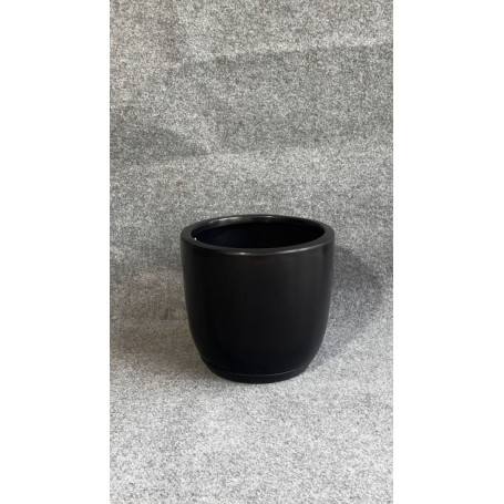 VASO PEROLA REDONDO P 28cm PRETO