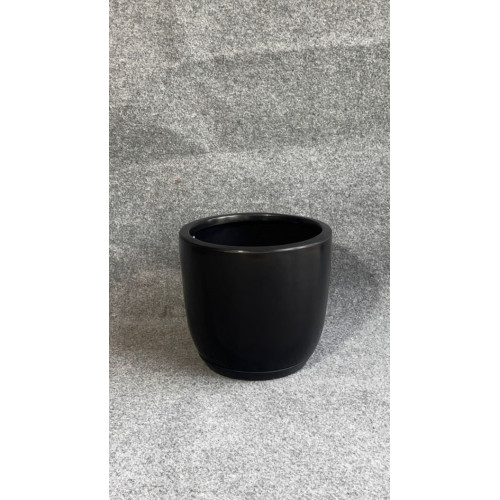 VASO PEROLA REDONDO P 28cm PRETO