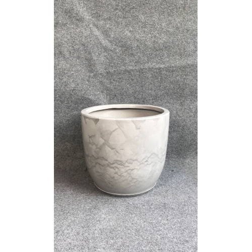 VASO PEROLA REDONDO G 42cm CIMENTO