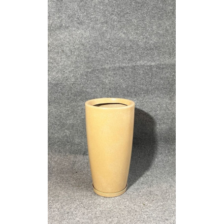 VASO PEROLA CONICO M 60cm BEGE