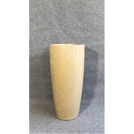 VASO PEROLA CONICO G 70cm BEGE