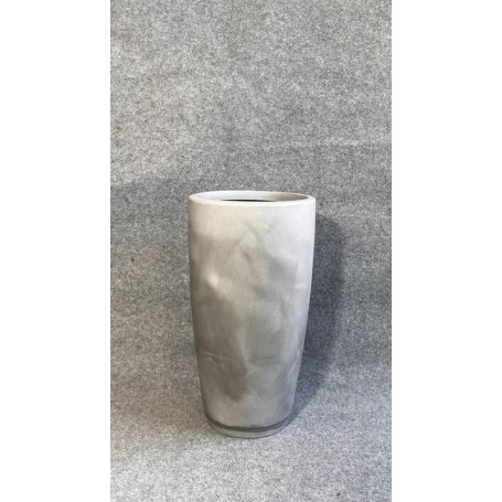 VASO CONICO PRISMA P 53CM CIMENTO
