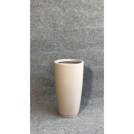 VASO CONICO PRISMA G 70CM CALCARIO