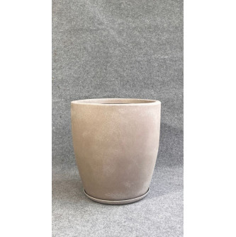 VASO OVAL PRISMA M 48cm CALCARIO