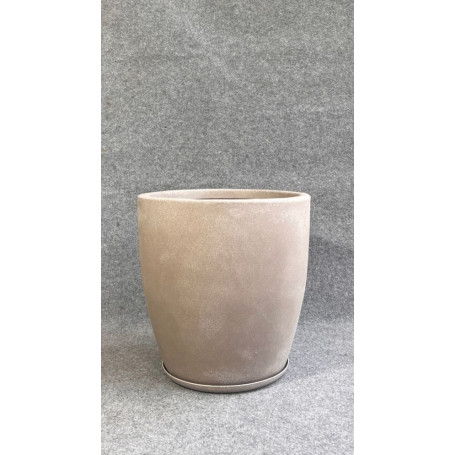 VASO OVAL PRISMA M 48cm CALCARIO