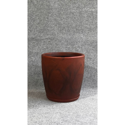 VASO OVAL PRISMA P 35cm MARROM VASO OVAL PRISMA P 35cm MARROM